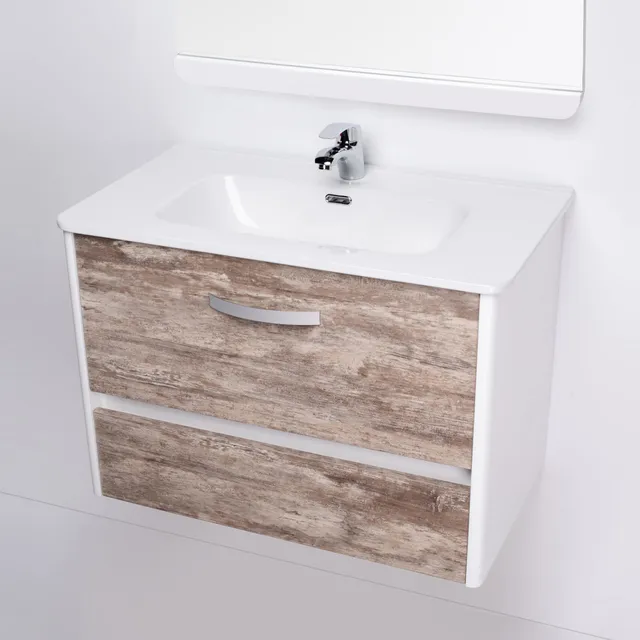 CAMPI- MESADA SHAPE 80  LOZA MONOC. 80CM BLANCO