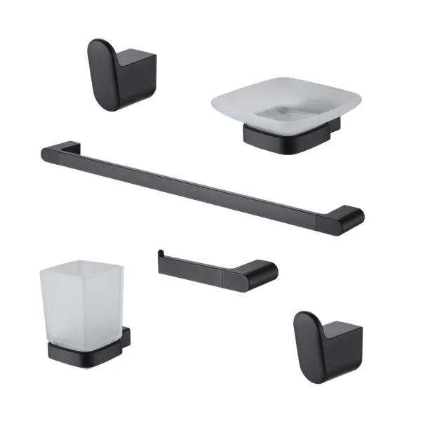 GRIF. PEIRANO- SET 6 PIEZAS ACCESORIOS LINEA SORIA BLACK