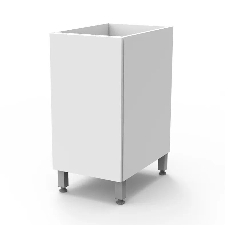 ITAR- BAJO MESADA 1 PUERTAS C/PATAS Y MANIJAS - BCO