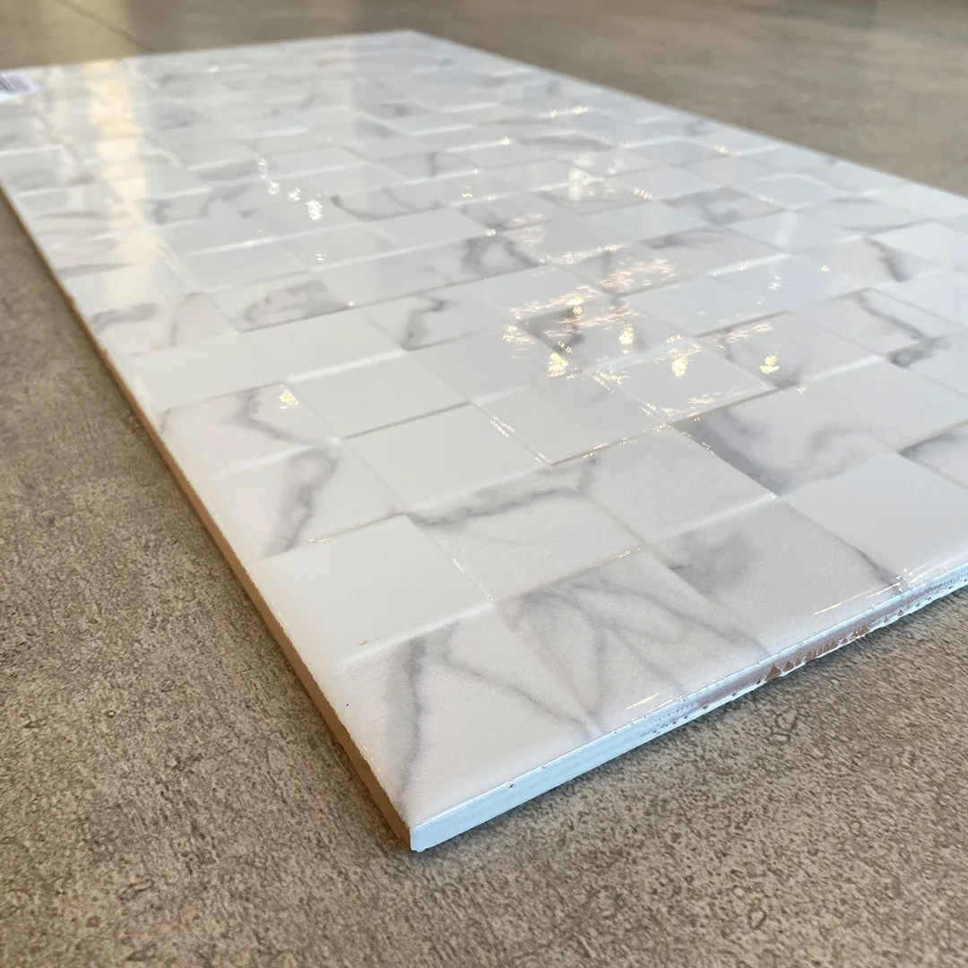 Cerámico Alberdi Malla Vogue Gris Brillante 37.5x75 - Caja 2.25m