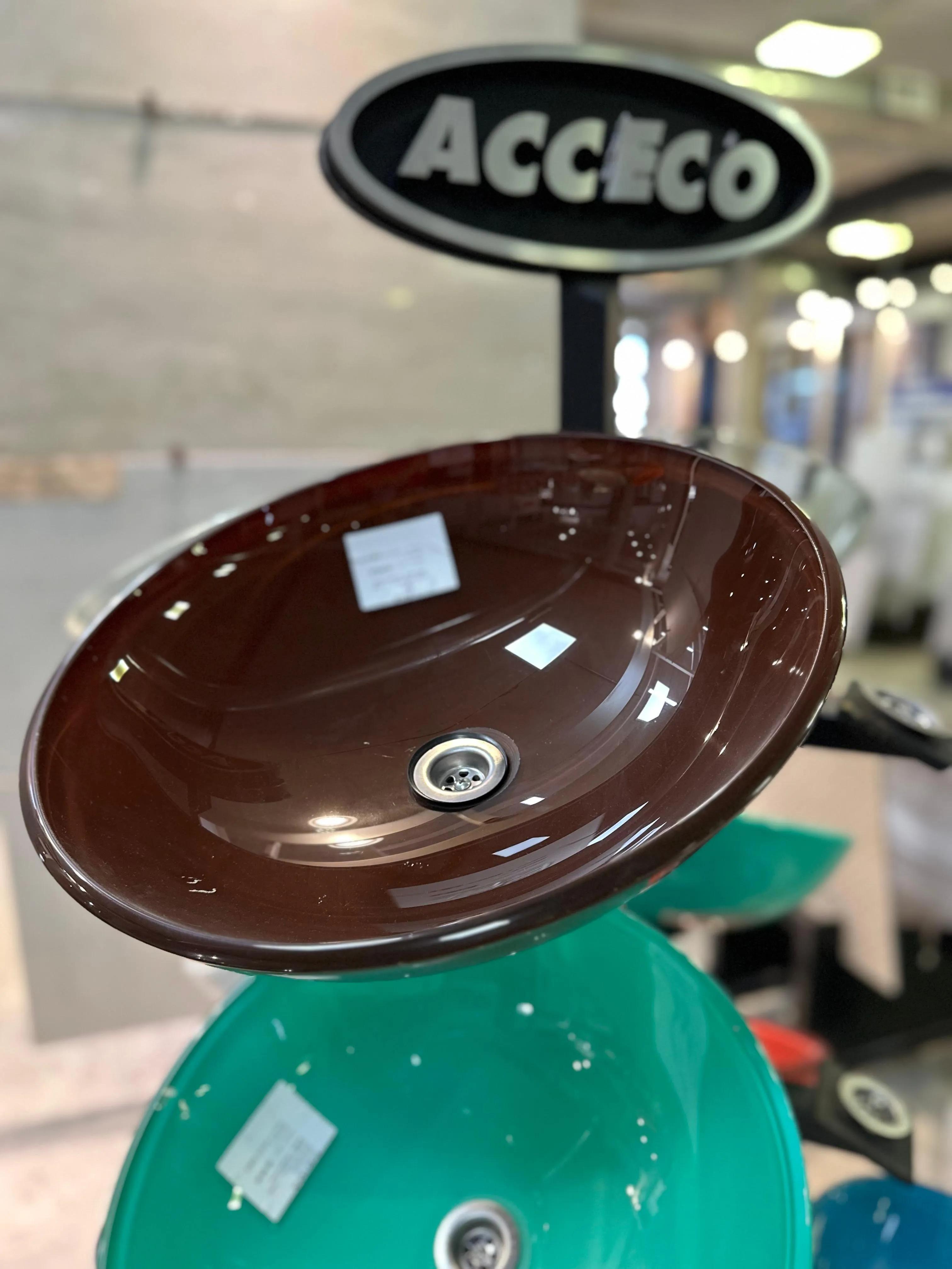 BACHA DE APOYO - VIDRIO Nro. 28 CHOCOLATE 420mmx145mm