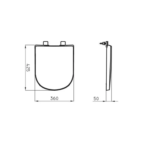 Tapa asiento inodoro Ferrum Bari (PP) - Cierre Suave