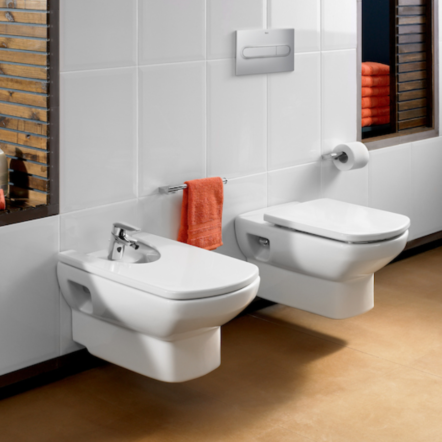 Tapa Blanca para Bidet monocomando Suspendido Roca Dama Senso 