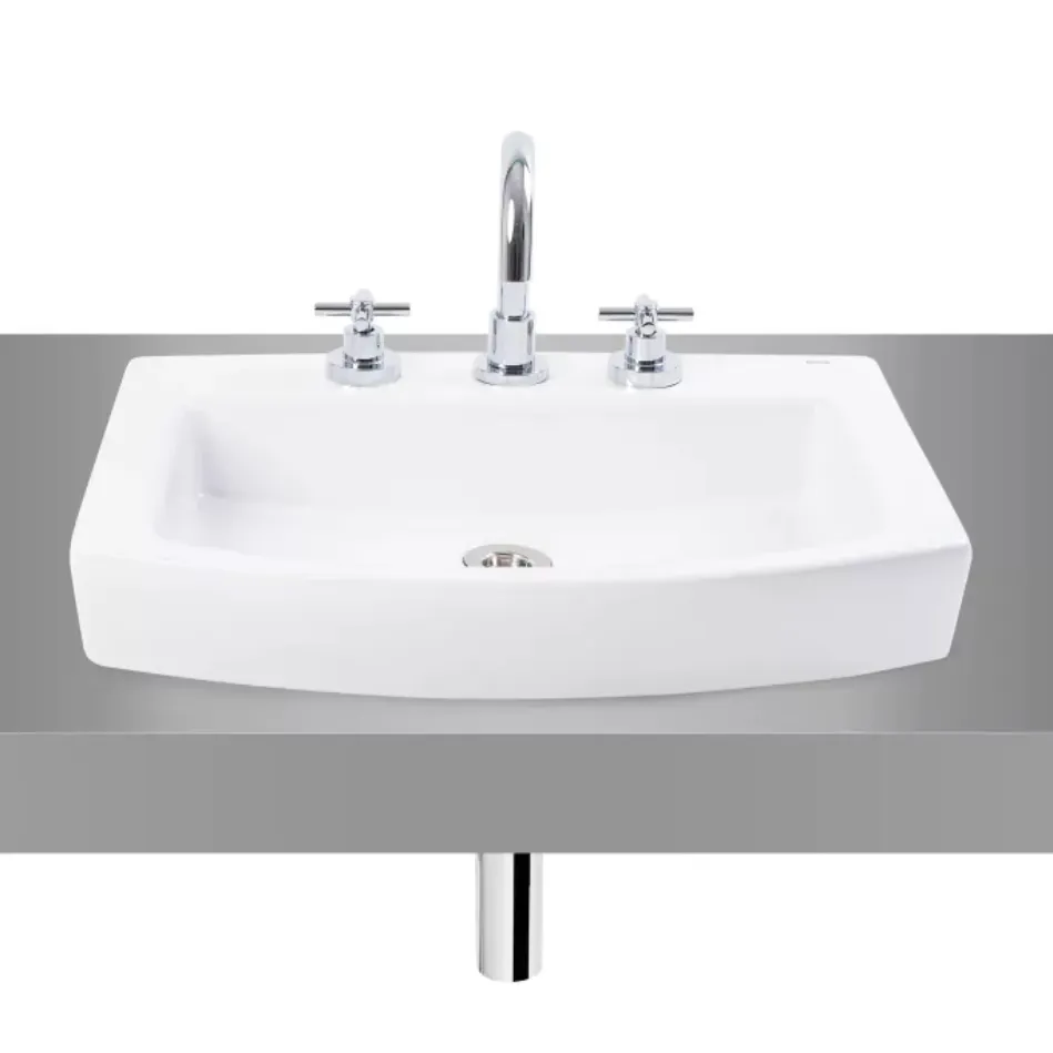 Lavatorio Roca Hall sobre encimera 55x48.5cm 3 agujeros