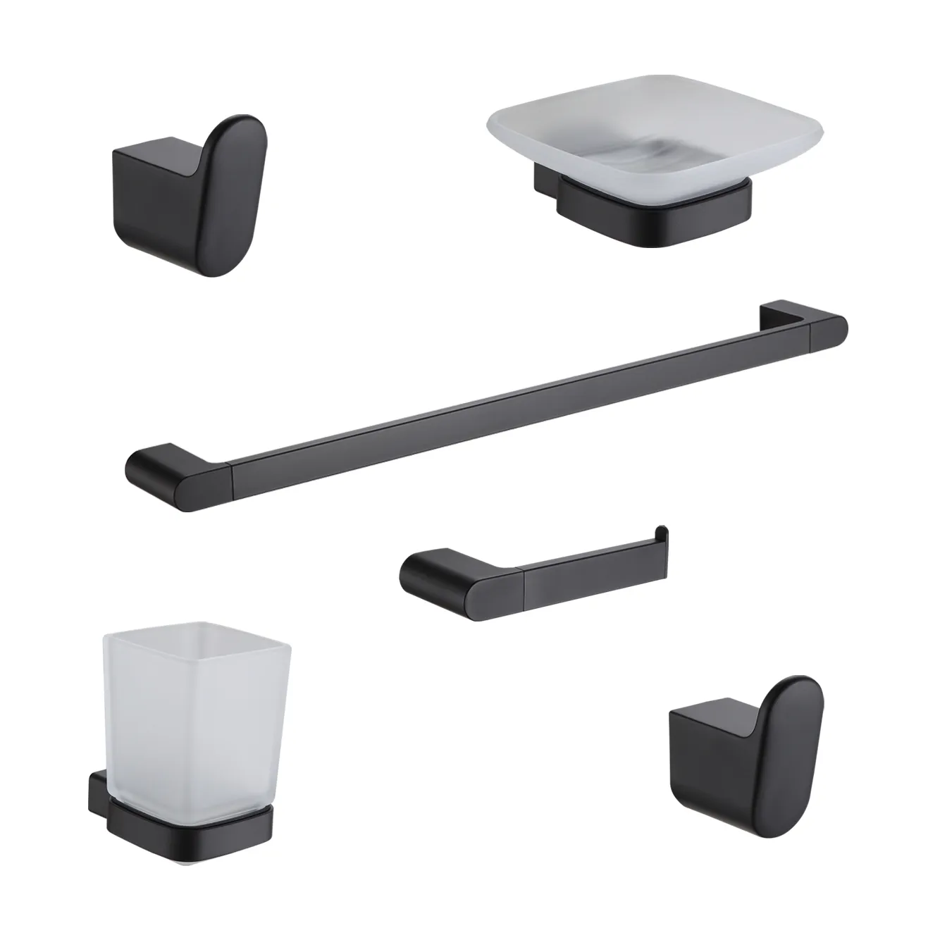 Set de Accesorios Peirano Soria Black 6 Piezas