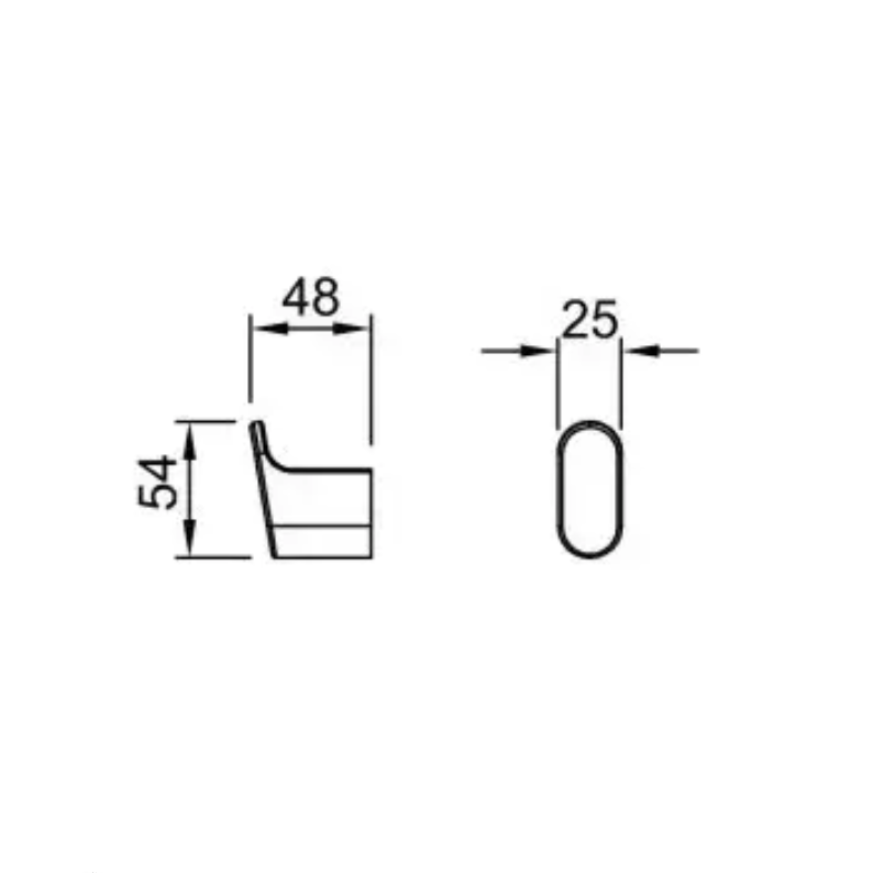 Percha Peirano Soria Black Negro Mate