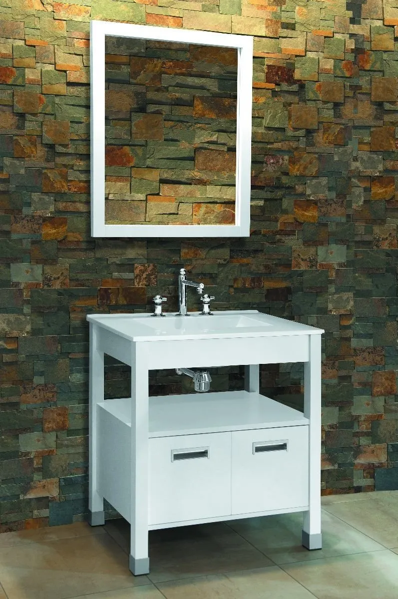 CAMPI-ESPEJO DOMUS 70 MADERA MACIZA BLANCO SAT.