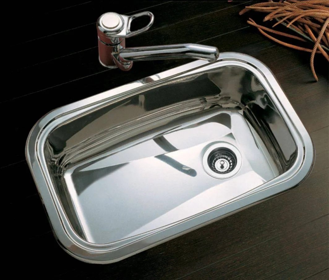 JOHNSON-E 60 A BACHA SIMPLE A.INOX.304 (68.3X44.5X20) de ARRIBA